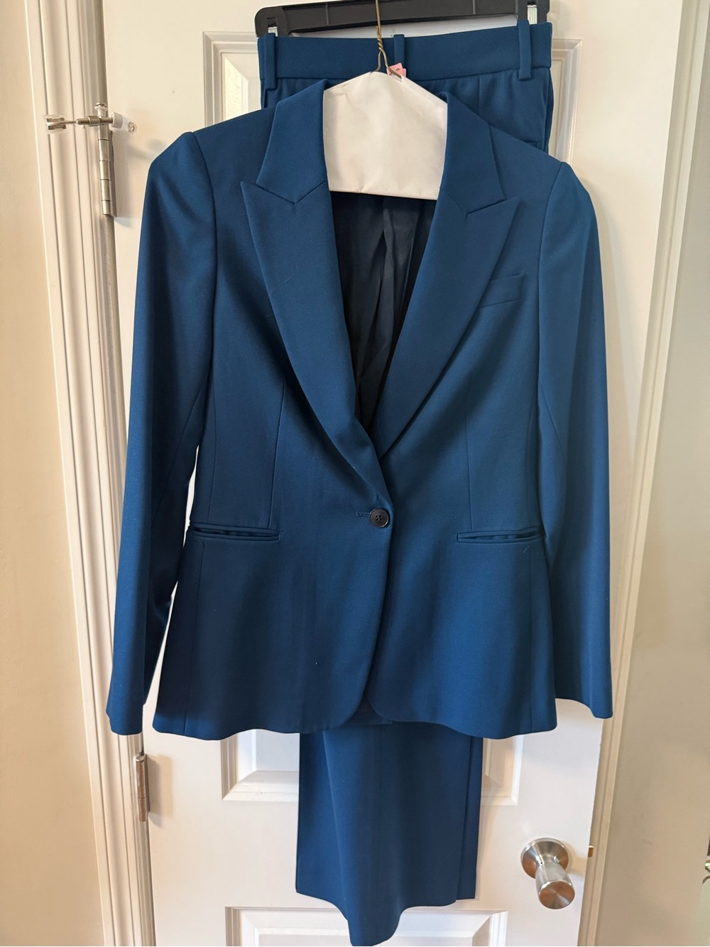 Reiss Teal Single-Button Women's Suit Jacket & Matching Pants